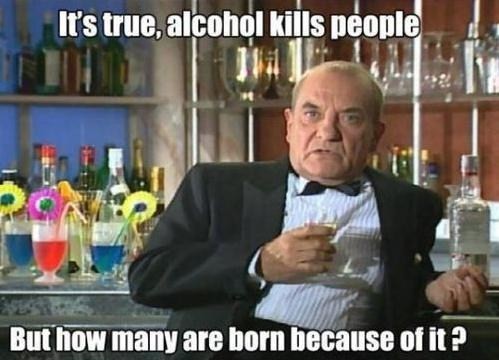 Alkohol zabija.